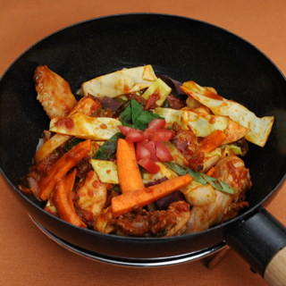 Dakgalbi (Spicy Stir-fried Chicken)