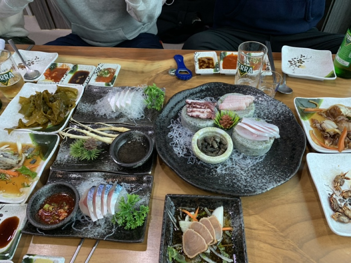 Korean raw fish