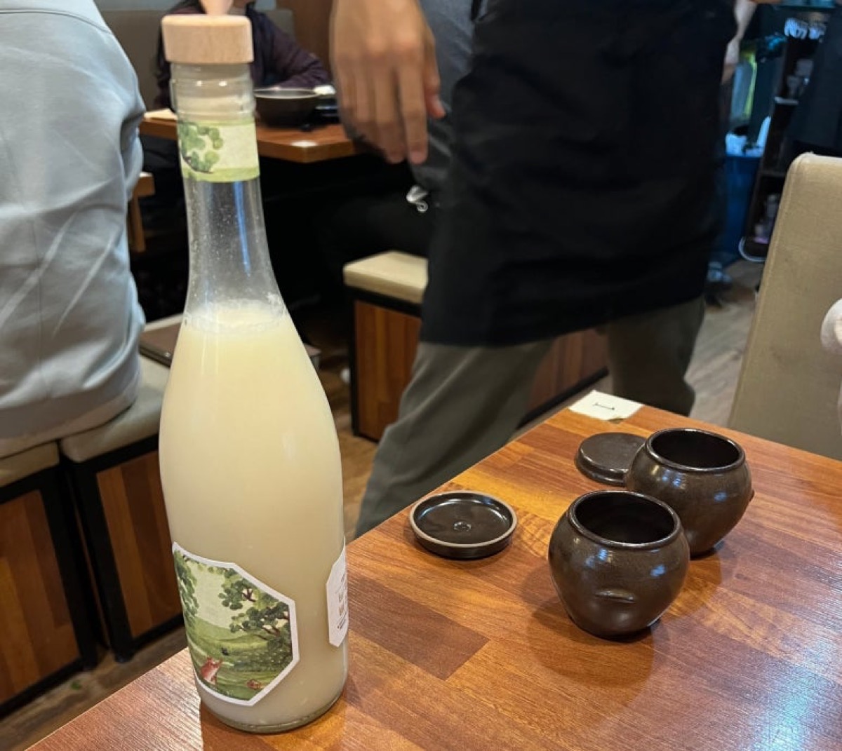 Korean makgeolli rice wine